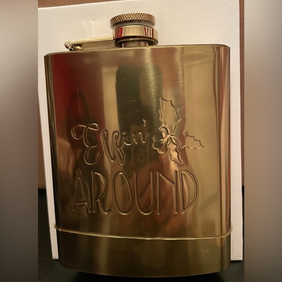 Other - HOLIDAY FLASK “Elfin Around” etched on Flask